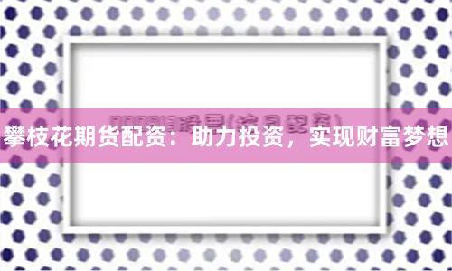 攀枝花期货配资：助力投资，实现财富梦想
