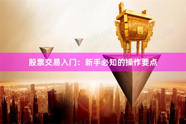 股票交易入门：新手必知的操作要点